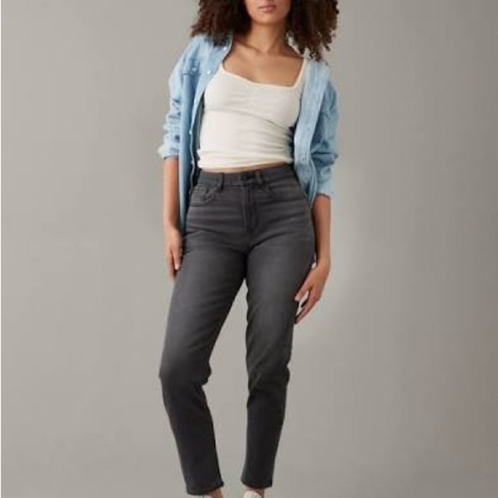 American Eagle Outfitters High Rise Dark Gray Jeans